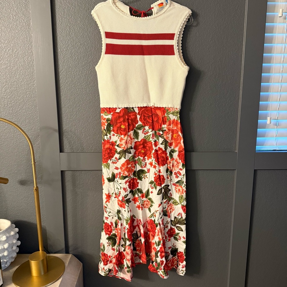 FARM RIO • Anthropologie endless summer dress • medium floral maxi - Picture 6 of 11